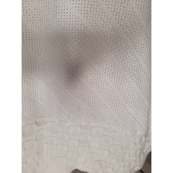 Bobbie Brooks Women Sweater White Cable Knit Sz L - Picture 5 of 5